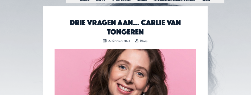 Interview Carlie van Tongeren Jonge Jury